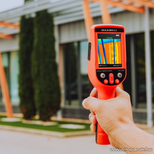 Maxwell 25990 Digitális hőkamera érintőkijelzővel, akkumulátorral és microSD kártya foglalattal