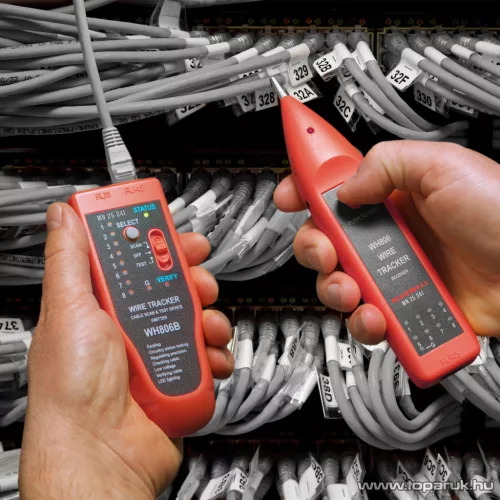Maxwell MN-25 341 Érpárkereső hangjelzéssel, RJ45 kábel teszterrel  (25341)