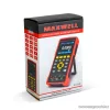 Maxwell 25360 Akkumulátoros kézi oszcilloszkóp, 3.5" színes LCD kijelzővel (AC/DC, 400V, 40MHz, 2 csatorna, 8K/4K)