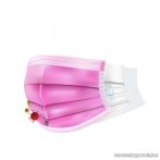    3 rétegű egészségügyi szájmaszk, rózsaszín, 10 db / csomag 
