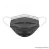  3 rétegű egészségügyi szájmaszk, fekete, 10 db / csomag 