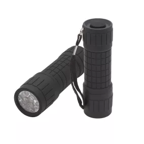 Phenom LED-es elemlámpa, 9 LED-del, fekete (18605)