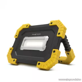   Phenom Multifunkciós LED-es reflektor lámpa Li-ion akkumulátorral, sárga / fekete (18646)