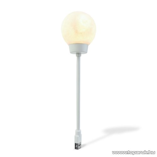 Phenom 20257 USB-s LED-es éjjeli hangulatfény lámpa, holdlámpa, melegfehér világítással