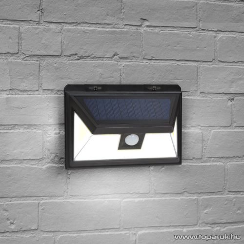 Phenom 55286 3 COB LED-es mozgásérzékelős napelemes szolár reflektor - fali kivitel