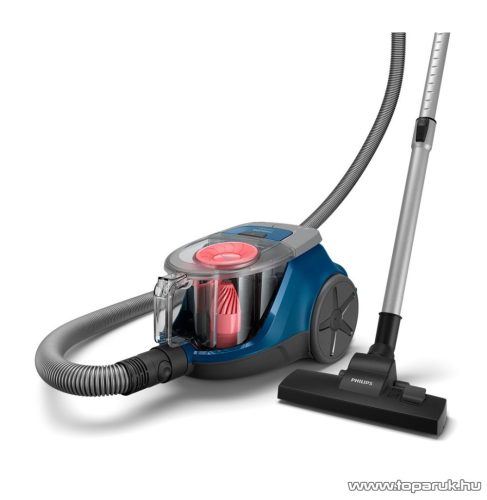 Philips Series 2000 XB2123/09 Porzsák nélküli porszívó Super Clean Air szűrővel, PowerCyclone 4 technológia, 850 W, Kék/Szürke