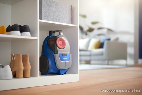 Philips Series 2000 XB2123/09 Porzsák nélküli porszívó Super Clean Air szűrővel, PowerCyclone 4 technológia, 850 W, Kék/Szürke