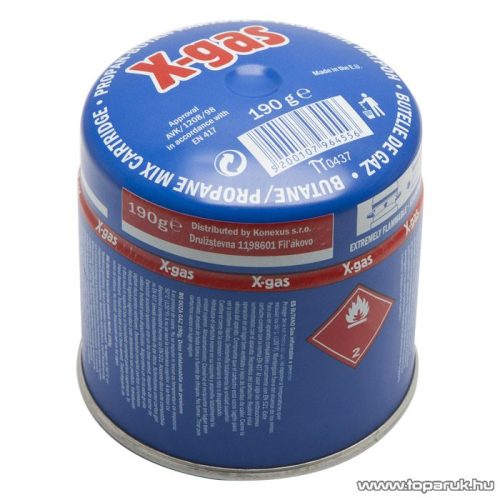 PROVIDUS Bután kiszúrható gázpalack, 190 g (17280S) - megszűnt termék: 2016. január