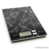   Vog & Arths 57268A Konyhai mérleg, 5 kg méréshatárig, fekete márvány design