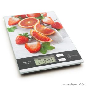   Vog & Arths 57268F Konyhai mérleg, 5 kg méréshatárig, eper és grapefruit design