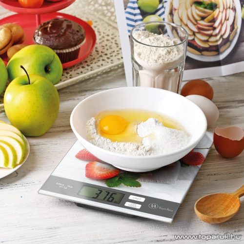 Vog & Arths 57268F Konyhai mérleg, 5 kg méréshatárig, eper és grapefruit design