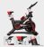 Spinning bike GH 709 Premium szobabicikli acél vázzal, kulacstartóval, max 120 kg terhelhetőséggel, piros-fekete