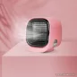   bewello BW2009PK Hordozható USB-s mini léghűtő és párásító ventilátor, beépített színes LED hangulatvilágítással, rózsaszín