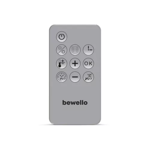 bewello BW2026 LCD PTC Fali ventilátoros fűtőtest LCD kijelzővel, távirányítóval, 2000 W