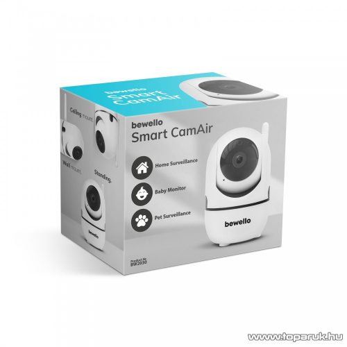 bewello BW2030 Smart Beltéri WIFI-s biztonsági kamera, , 1080p, 360-fokban forgatható