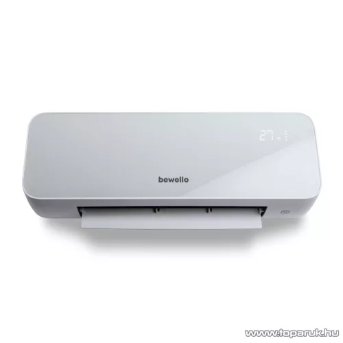 Bewello BW2103B Smart digitális fali okos hősugárzó / fűtőventilátor / fűtőtest LED kijelzővel, távirányítóval, opál, 2000W