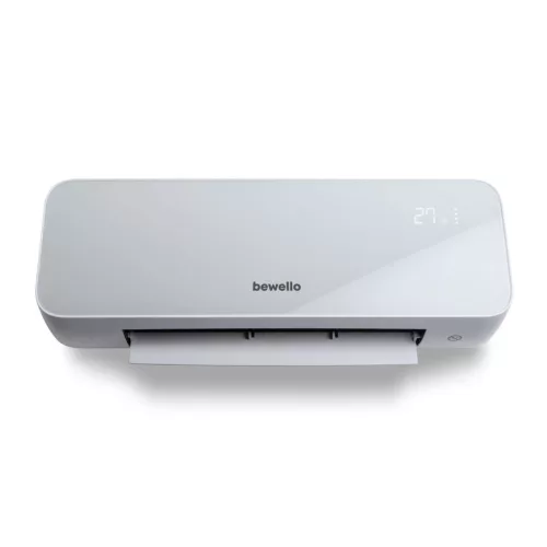 Bewello BW2103B Smart digitális fali okos hősugárzó / fűtőventilátor / fűtőtest LED kijelzővel, távirányítóval, opál, 2000W