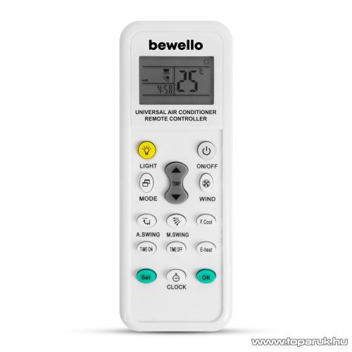 bewello BW4008 Univerzális 1000 az 1-ben légkondicionáló klíma távirányító, fehér