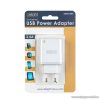 delight USB Hálózati adapter, töltő, 2 db 2.4A USB aljzattal, fehér (55045-2WH NC24)