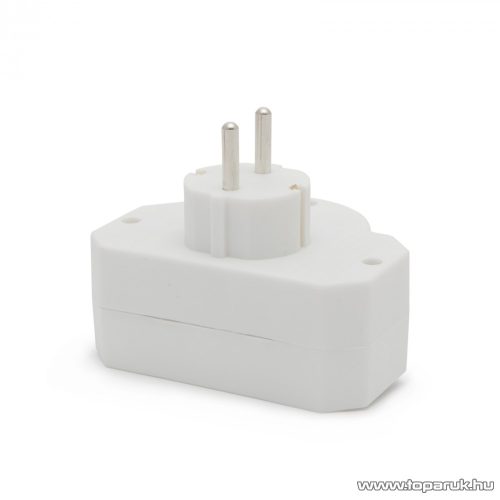 delight 3-as hálózati fali elosztó - kapcsolóval, 250V, 16A (05674)