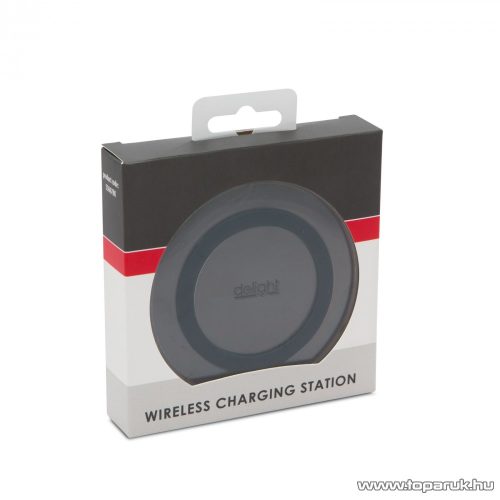 delight 55067BK Vezeték nélküli töltőállomás, fekete