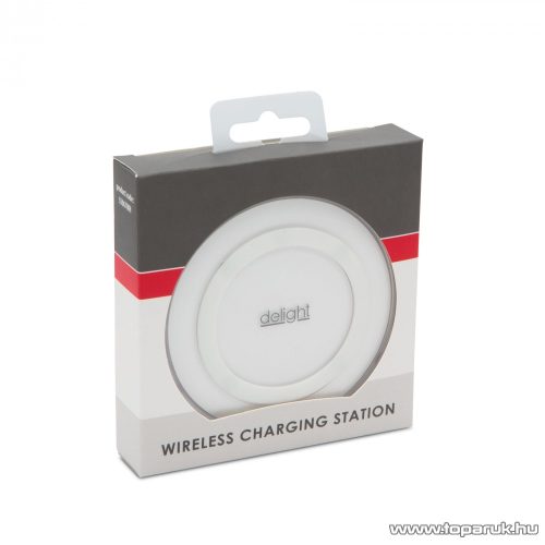 delight 55067WH Vezeték nélküli töltőállomás, fehér