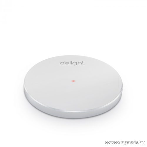 delight 55160WH Vezeték nélküli töltőállomás, szupervékony, fekete, 1,5 A