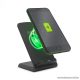 delight 55161BK Vezeték nélküli töltőállomás, asztali okostelefon tartó, fekete, 1,2 A