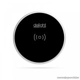   delight 55163BK Beépíthető Qi vezeték nélküli töltő, töltőállomás, fekete, max 1,1 A