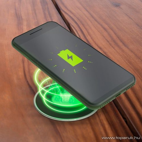 delight 55163BK Beépíthető Qi vezeték nélküli töltő, töltőállomás, fekete, max 1,1 A