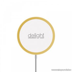   delight 55164B Mágneses vezeték nélküli töltőpad, Type-C, arany