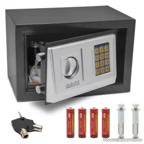   delight 55581 Smart elektronikus midi széf, digitális, számkódos bútorszéf