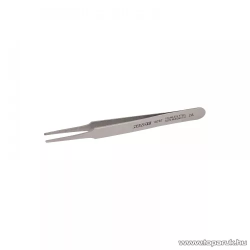 Handy Tompavégű, vékonyított kialakítás rozsdamentes acél csipesz, 120 mm (10787)