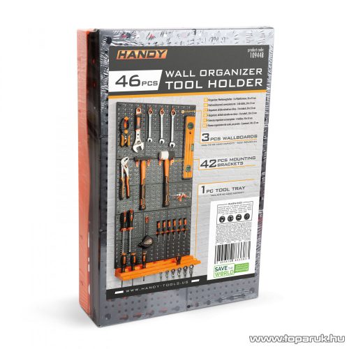 Handy 10944B Fali rendszerező, szerszámtartó, 3 db tábla, 50 x 33 cm 