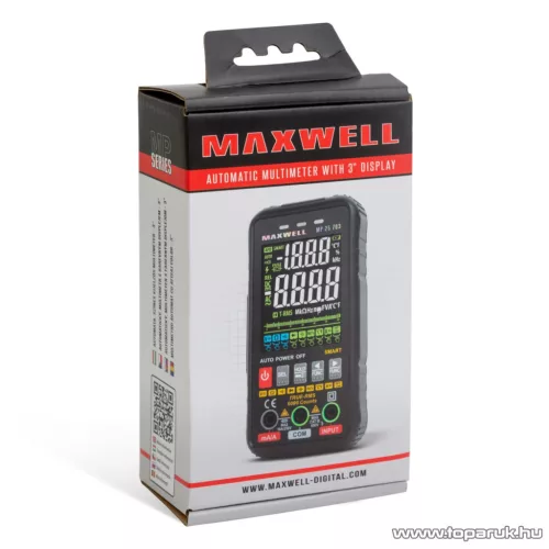 Maxwell MP 25 703 Automata, színes kijelzős digitális multiméter (25703)