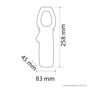 Maxwell MC-25 602 Digitális lakatfogó multiméter + hordtáska (25602)