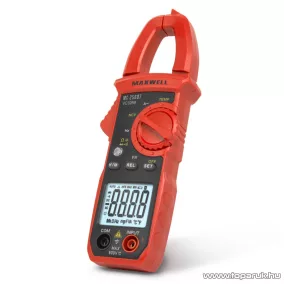   Maxwell MC-25 607 Digitális lakatfogó multiméter + hordtáska, ellenállás méréssel (25607)