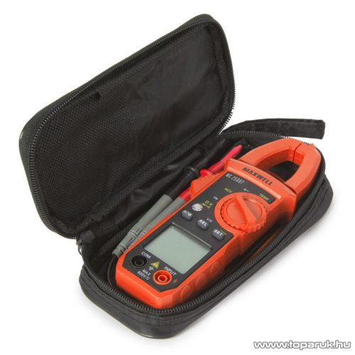 Maxwell MC-25 607 Digitális lakatfogó multiméter + hordtáska, ellenállás méréssel (25607)