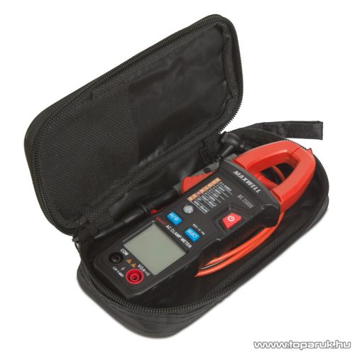 Maxwell MC-25 608 Digitális, automata lakatfogó multiméter + hordtáska, ellenállás méréssel (25608)