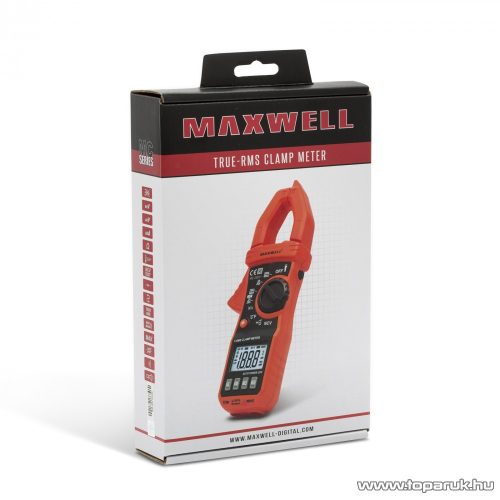 Maxwell MC-25 611 Digitális lakatfogó multiméter True RMS funkcióval + hordtáska (25611)