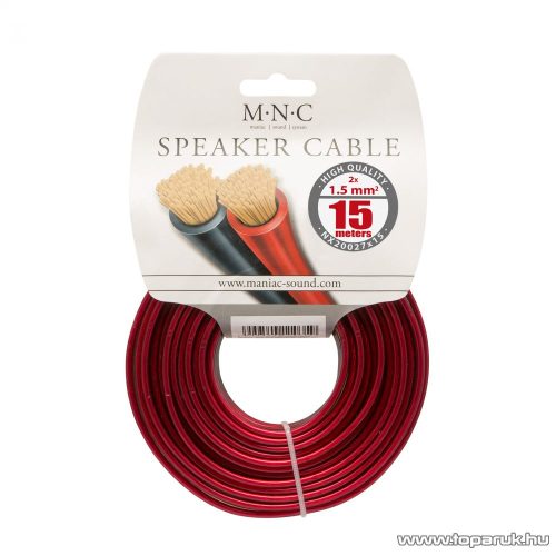 MNC Hangszórókábel 2 x 1,5 mm2, hosszúsága 15 m (NX20027x15)