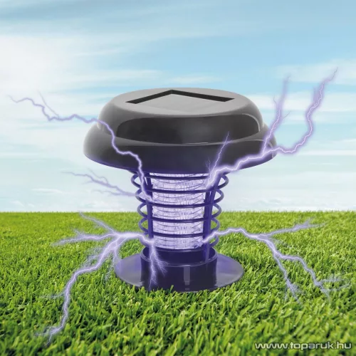 Garden of edeN 55667 Napelemes szolár rovarcsapda leszúrótüskével, akasztóval, fekete