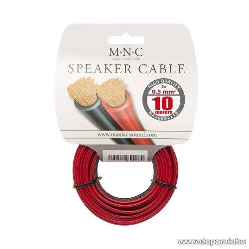 MNC Hangszórókábel 2 x 0,5 mm2, hosszúsága 10 m (NX20082x10)
