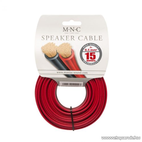 MNC Hangszórókábel 2 x 0,5 mm2, hosszúsága 15 m (NX20082x15)