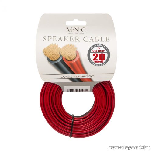 MNC Hangszórókábel 2 x 0,5 mm2, hosszúsága 20 m (NX20082x20)