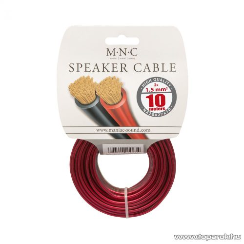 MNC Hangszórókábel 2 x 1,5 mm2, hosszúsága 10 m (NX20027x10)