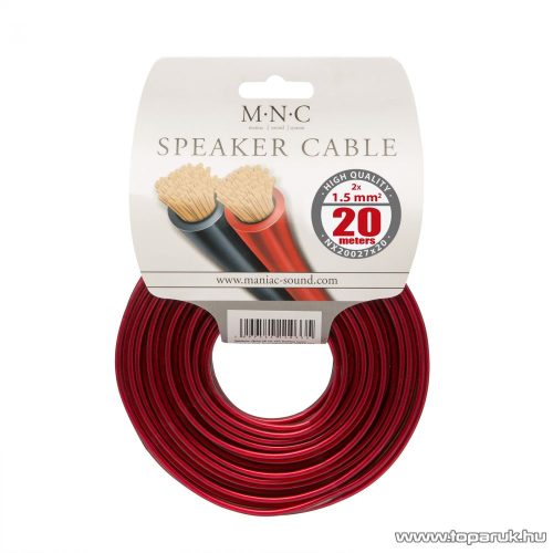 MNC Hangszórókábel 2 x 1,5 mm2, hosszúsága 20 m (NX20027x20)