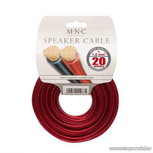MNC Hangszórókábel 2 x 1,0 mm2, hosszúsága 20 m (NX20024x20)