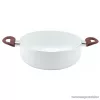 Perfect Home 10222 Kerámia bevonatos lábas üveg fedővel, fehér, 4,4 literes, 26 cm