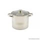 Perfect Home 10342 INOX Rozsdamentes fazék üveg fedővel, 13 literes, 28 cm